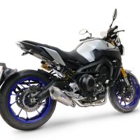 GPR exhaust compatible with Yamaha Mt-09 2014-2016, GP-Revo Titanium, Homologated silencer for noise including full line,db killer and catalyst compliant for inspection 