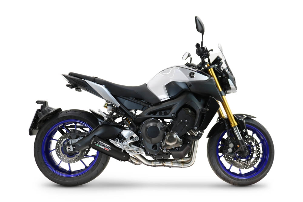 GPR exhaust compatible with Yamaha Tracer 900 GT  2018-2020, M3 Black Titanium, full system exhaust legal for UK and non-EU countries including removable db killer 