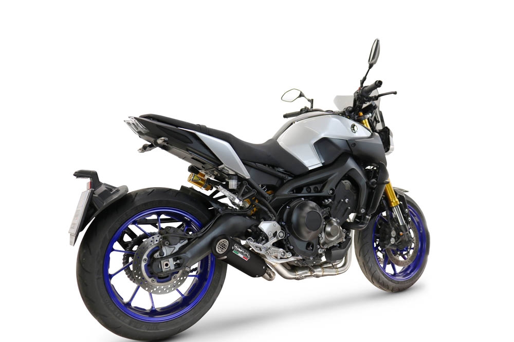 GPR exhaust compatible with Yamaha Tracer 900 GT  2018-2020, M3 Black Titanium, full system exhaust legal for UK and non-EU countries including removable db killer 