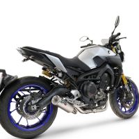 GPR exhaust compatible with Yamaha Mt-09 2017-2020, M3 Inox , Homologated legal full system exhaust, including removable db killer and catalyst 