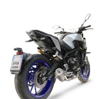 GPR exhaust compatible with Yamaha Mt-09 2017-2020, M3 Inox , Homologated legal full system exhaust, including removable db killer and catalyst 