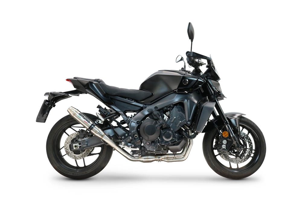 GPR exhaust compatible with Yamaha Mt-09 2021-2024, Deeptone Inox, Racing full system exhaust  