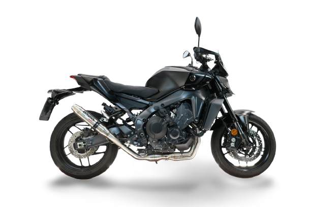 GPR exhaust compatible with Yamaha Mt-09 2021-2024, Deeptone Inox, Racing full system exhaust  