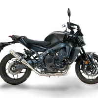 GPR exhaust compatible with Yamaha Mt-09 2021-2024, Deeptone Inox, Racing full system exhaust  