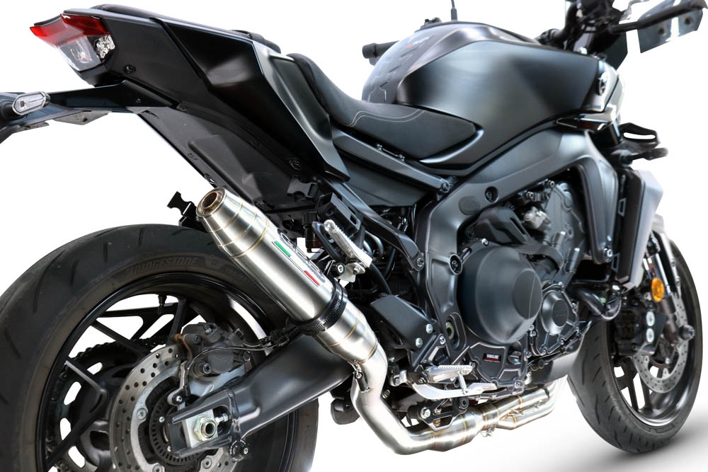 GPR exhaust compatible with Yamaha Mt-09 2021-2024, Deeptone Inox, Racing full system exhaust  