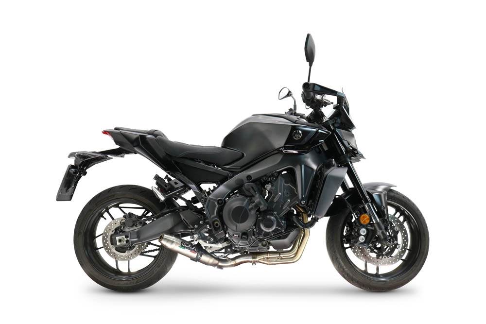 GPR exhaust compatible with Yamaha Mt-09 2021-2024, Deeptone Inox, Racing full system exhaust, including removable db killer 