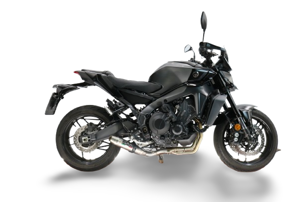 GPR exhaust compatible with Yamaha Mt-09 2021-2024, Deeptone Inox, Racing full system exhaust, including removable db killer 