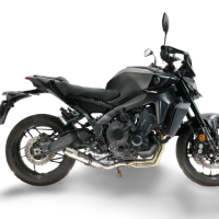 GPR exhaust compatible with Yamaha Mt-09 2021-2024, Deeptone Inox, Racing full system exhaust, including removable db killer 