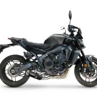 GPR exhaust compatible with Yamaha Mt-09 2025-2026, M3 Black Titanium, Racing full system exhaust, including removable db killer/spark arrestor 