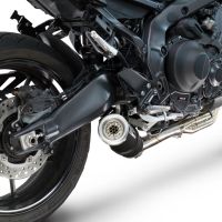 GPR exhaust compatible with Yamaha Mt-09 2025-2026, M3 Black Titanium, Racing full system exhaust, including removable db killer/spark arrestor 