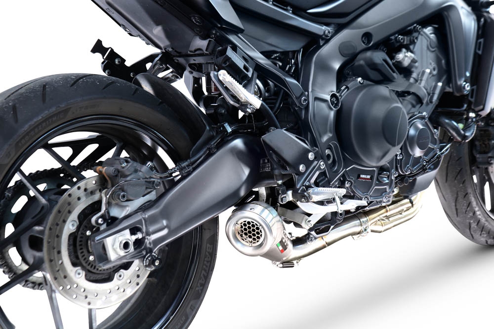 GPR exhaust compatible with Yamaha Mt-09 2021-2024, Powercone Evo, Racing full system exhaust, including removable db killer 