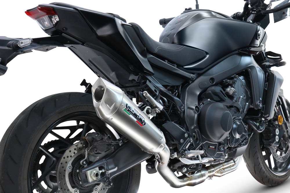 GPR exhaust compatible with Yamaha Mt-09 2025-2026, GP-Revo Titanium, Homologated silencer for noise including full line,db killer and catalyst compliant for inspection 