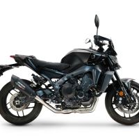 GPR exhaust compatible with Yamaha Mt-09 2025-2026, GP-Revo Black Titanium, Homologated silencer for noise including full line,db killer and catalyst compliant for inspection 