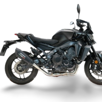 GPR exhaust compatible with Yamaha Mt-09 2021-2024, GP-Revo Titanium, Racing full system exhaust, including removable db killer 