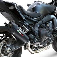 GPR exhaust compatible with Yamaha Mt-09 2025-2026, GP-Revo Black Titanium, Homologated silencer for noise including full line,db killer and catalyst compliant for inspection 
