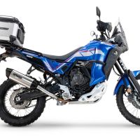 Exhaust compatible with Yamaha Tenere 700 2021-2024, Furore-X Titanio, Slip-on exhaust including removable db killer and link pipe, EPA-compliant 