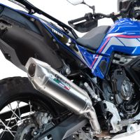 Exhaust compatible with Yamaha Tenere 700 2025-2026, Furore-X Acciaio Inox, Slip-on exhaust including removable db killer and link pipe, EPA-compliant 