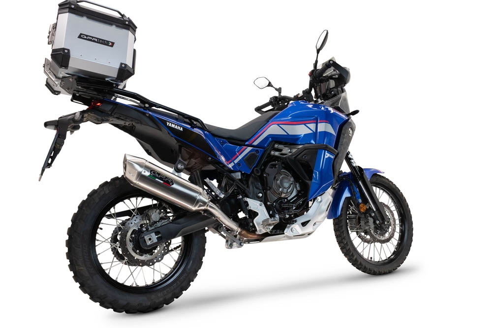 Exhaust compatible with Yamaha Tenere 700 2025-2026, Furore-X Acciaio Inox, Slip-on exhaust including removable db killer and link pipe, EPA-compliant 