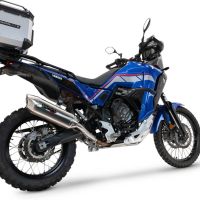 Exhaust compatible with Yamaha Tenere 700 2025-2026, Furore-X Acciaio Inox, Slip-on exhaust including removable db killer and link pipe, EPA-compliant 