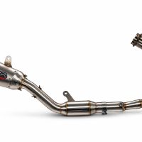 GPR exhaust compatible with Yamaha YZF R7 2021-2024, GP-Revo Titanium, Homologated legal full system exhaust, including removable db killer and catalyst 