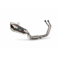 GPR exhaust compatible with Yamaha YZF R7 2021-2024, GP-Revo Titanium, Homologated legal full system exhaust, including removable db killer and catalyst 
