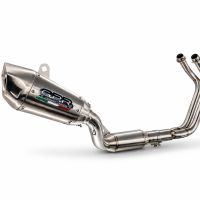 GPR exhaust compatible with Yamaha YZF R7 2021-2024, GP-Revo Titanium, Homologated legal full system exhaust, including removable db killer and catalyst 