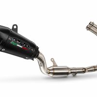 GPR exhaust compatible with Yamaha YZF R7 2021-2024, GP-Revo Black Titanium, full system exhaust legal for UK and non-EU countries including removable db killer 