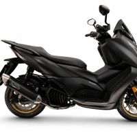 GPR exhaust compatible with Zontes D 125 2022-2024, Furore-X Scooter, Homologated legal full system exhaust, including removable db killer and catalyst 