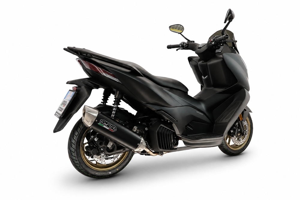 GPR exhaust compatible with Zontes D 125 2022-2024, Furore-X Scooter, Homologated legal full system exhaust, including removable db killer and catalyst 
