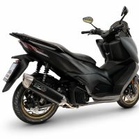 GPR exhaust compatible with Zontes D 125 2022-2024, Furore-X Scooter, Homologated legal full system exhaust, including removable db killer and catalyst 