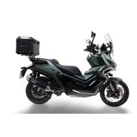 Top case GPR TECH compatible with  Zontes 368G ETC MY 26 2026/2027 GPR TECH Top case in aluminum, silver color, including roof rack and specific plate Capacity 35 LT.