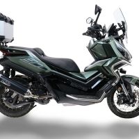 Top case GPR TECH compatible with  Zontes 368 G 2025/2026 GPR TECH Top case in aluminum, silver color, including roof rack and specific plate Capacity 35 LT.