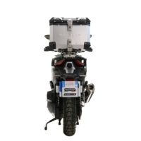 Top case GPR TECH compatible with  Zontes 368 G 2025/2026 GPR TECH Top case in aluminum, silver color, including roof rack and specific plate Capacity 35 LT.