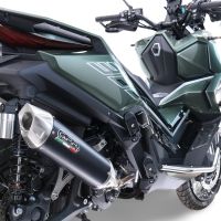 Exhaust compatible with Zontes 365D 2024-2026, Furore-X Scooter, Slip-on exhaust including link pipe and removable db killer 