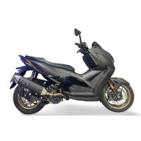 GPR exhaust compatible with Zontes 365D 2024-2026, Furore-X Scooter, Racing full system including manifold and removable db killer 