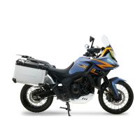 GPR TECH compatible with  Zontes 703 F 2025/2026 GPR TECH Pair of side cases aluminum made, silver color with specific pannier holder Capacity 38 LT. + 38 LT.