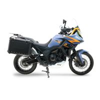 GPR TECH compatible with  Zontes 703 F 2025/2026 GPR TECH Pair of side cases aluminum made, black color with specific pannier holder Capacity 38 LT. + 38 LT.
