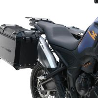 GPR TECH compatible with  Zontes 703 F 2025/2026 GPR TECH Pair of side cases aluminum made, black color with specific pannier holder Capacity 38 LT. + 38 LT.