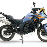 GPR exhaust compatible with Zontes 703 F 2025-2026, Dual Inox, Racing slip-on exhausts including link pipe and removable db killer 