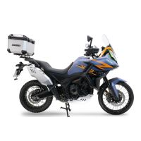 GPR TECH compatible with  Zontes 703 F 2025/2026 GPR TECH Top case in aluminum, silver color with specific plate included Capacity 35 LT.