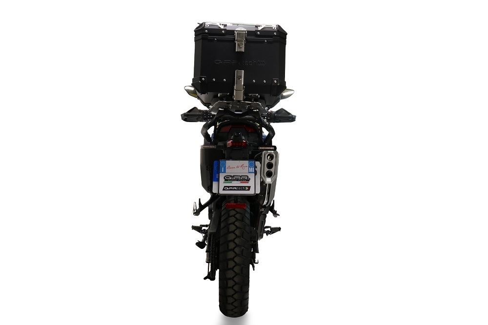 GPR TECH compatible with  Zontes 703 F 2025/2026 GPR TECH Top case in aluminum, black color with specific plate included Capacity 35 LT.
