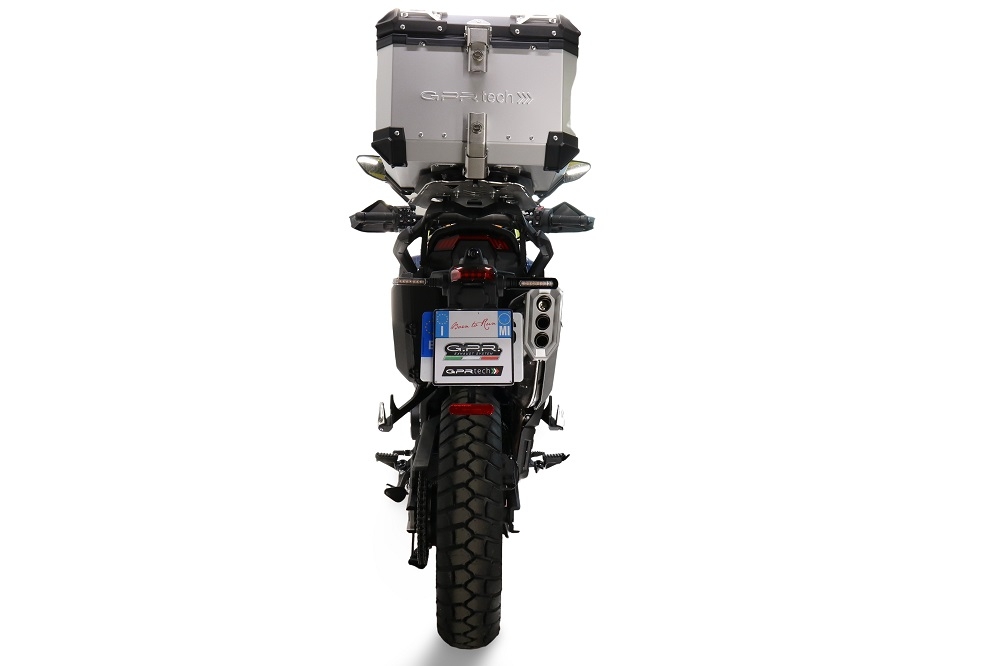 GPR TECH compatible with  Zontes 703 F 2025/2026 GPR TECH Top case in aluminum, silver color with specific plate included Capacity 35 LT.