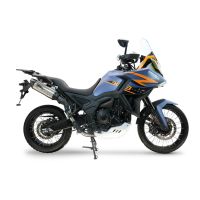 GPR exhaust compatible with Zontes 703 F 2025-2026, Furore-X Titanio, Homologated legal slip-on exhaust including removable db killer and link pipe 