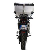GPR TECH compatible with  Zontes 703 F 2025/2026 GPR TECH Top case in aluminum, silver color with specific plate included Capacity 45 LT.