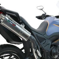 GPR exhaust compatible with Zontes 703 F 2025-2026, Trioval, Homologated legal slip-on exhaust including removable db killer and link pipe 