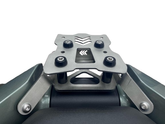 Roof rack GPR TECH compatible with  Zontes 368 G 2025/2026 GPR TECH Specific rear rack Top Case ALPITECH 26 > 35 LT Rear rack,stainless steel made with 4 anchor points