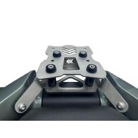 Roof rack GPR TECH compatible with  Zontes 368 G 2025/2026 GPR TECH Specific rear rack Top Case ALPITECH 26 > 35 LT Rear rack,stainless steel made with 4 anchor points